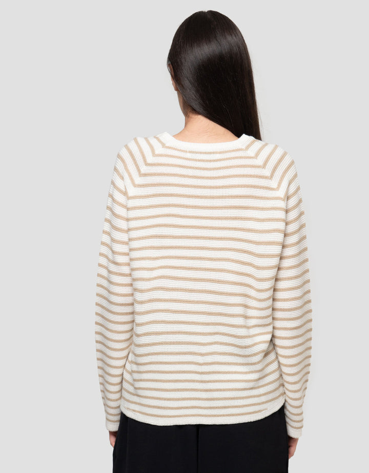 Connexion Rajut V Neck Kaos Wanita