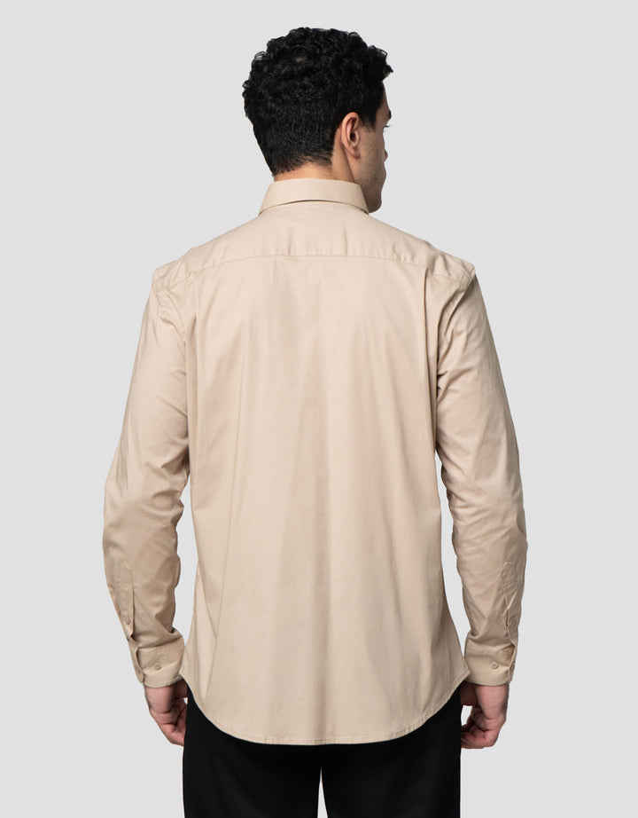 Cole Smart Fit Solid Stretch Kemeja Pria
