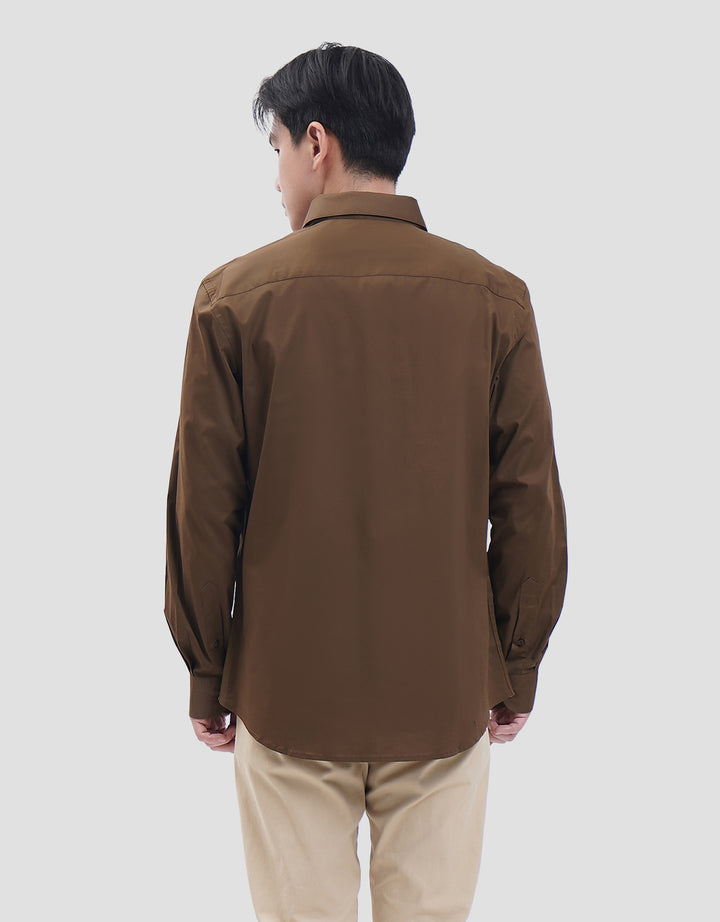 Cole Smart Fit Solid Stretch Kemeja Pria