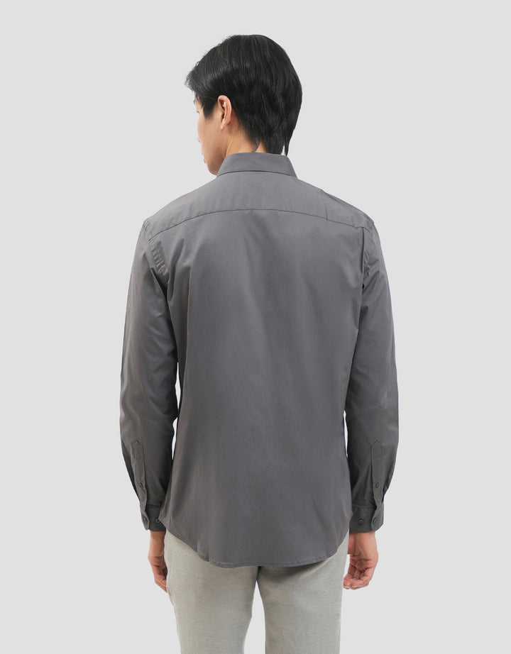 Cole Smart Fit Solid Stretch Kemeja Pria