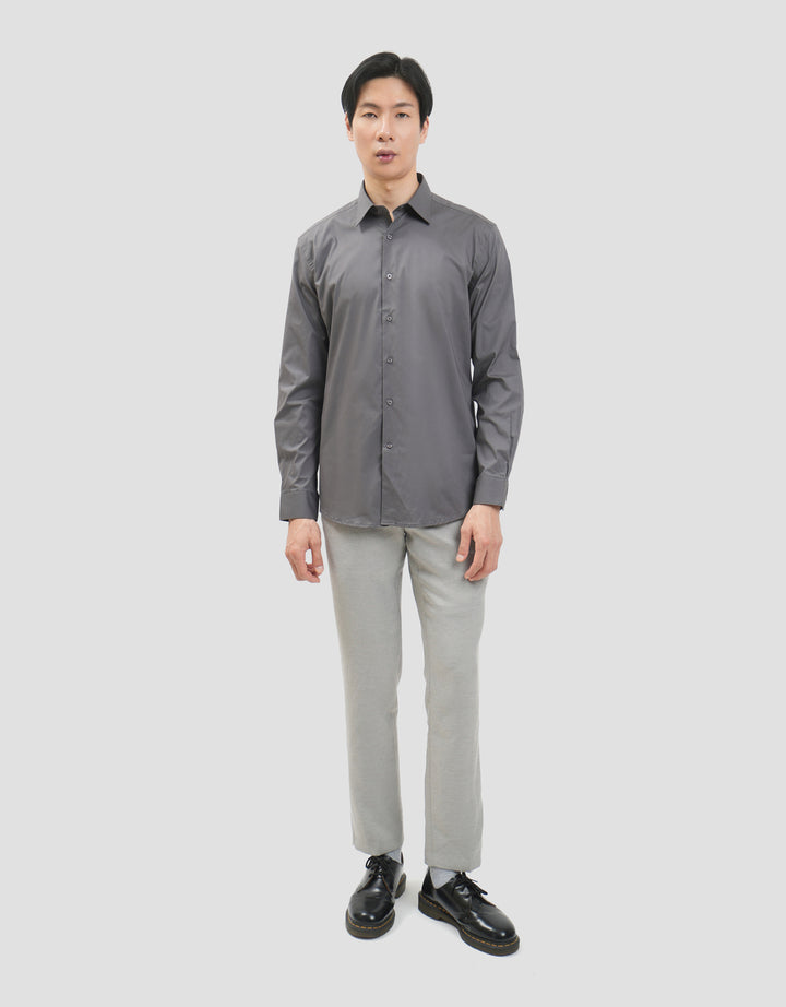 Cole Smart Fit Solid Stretch Kemeja Pria