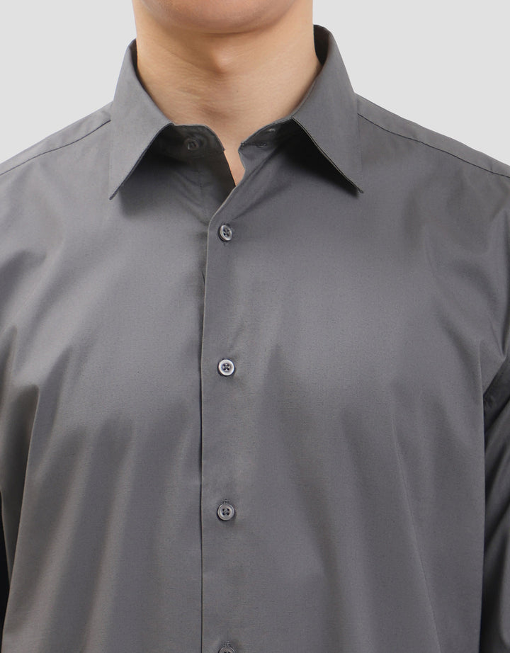 Cole Smart Fit Solid Stretch Kemeja Pria