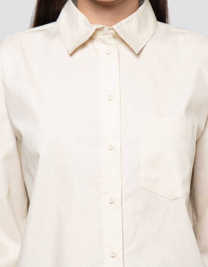 Connexion Blend Slim Tapered Waist Length Kemeja Wanita