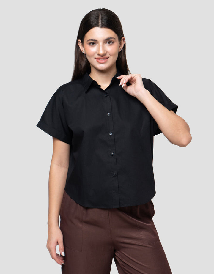 Connexion Blend Loose Fit Dolman Sleeve Kemeja Wanita