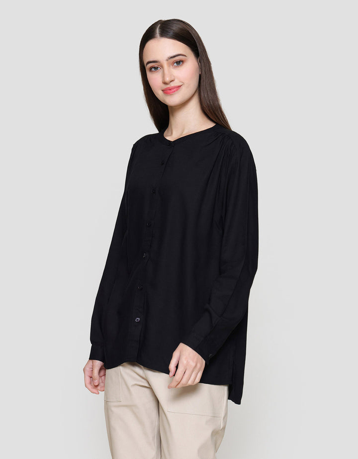 Connexion Top Shanghai Collar Kemeja Wanita