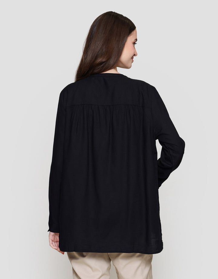 Connexion Top Shanghai Collar Kemeja Wanita