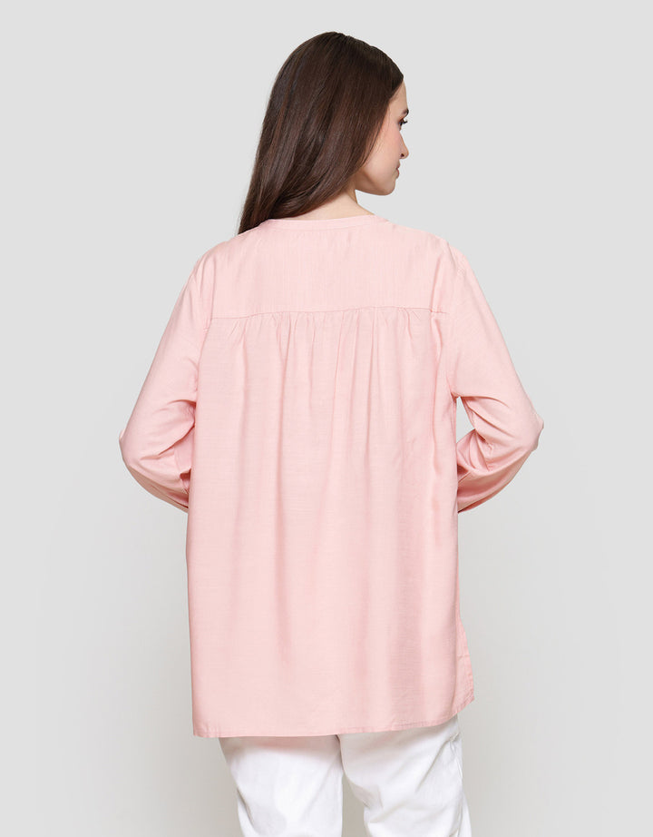 Connexion Top Shanghai Collar Kemeja Wanita