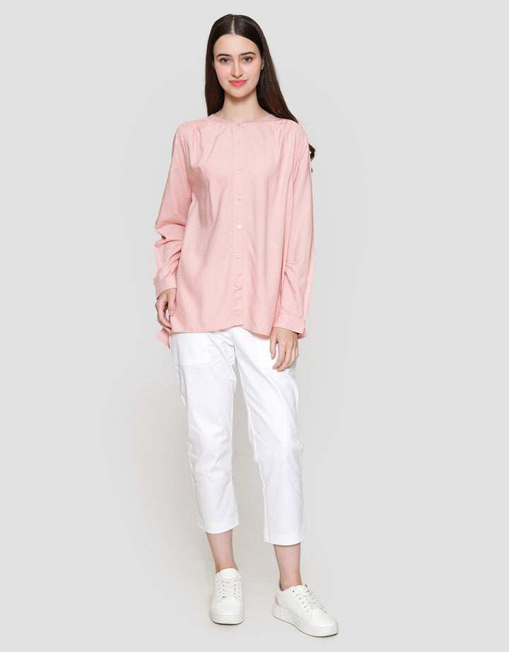 Connexion Top Shanghai Collar Kemeja Wanita