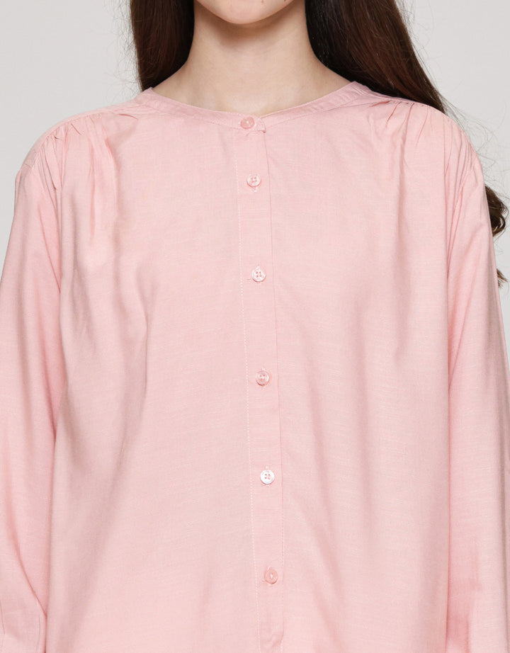 Connexion Top Shanghai Collar Kemeja Wanita