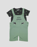 Little M Terry App Buaya Jumpsuit Overall Bayi