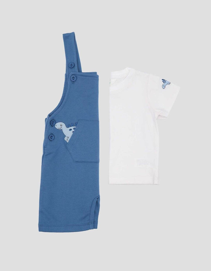 Little M Terry App Dino Jumpsuit Overall Bayi
