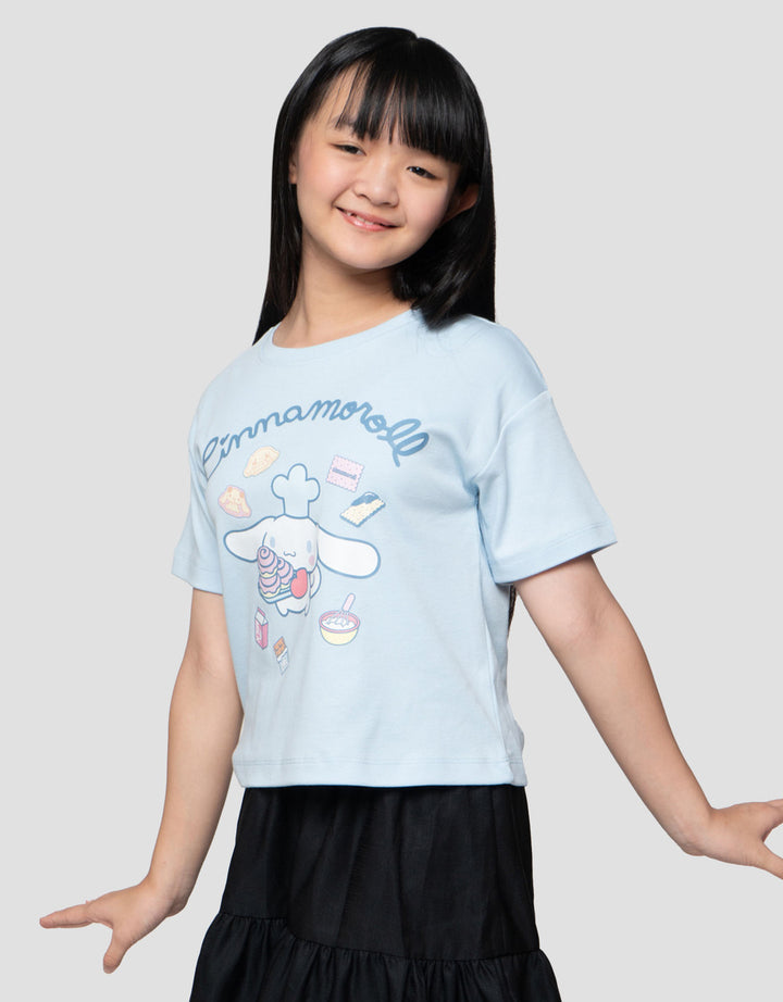 Character Cinnamoroll Snack Kaos Anak Perempuan