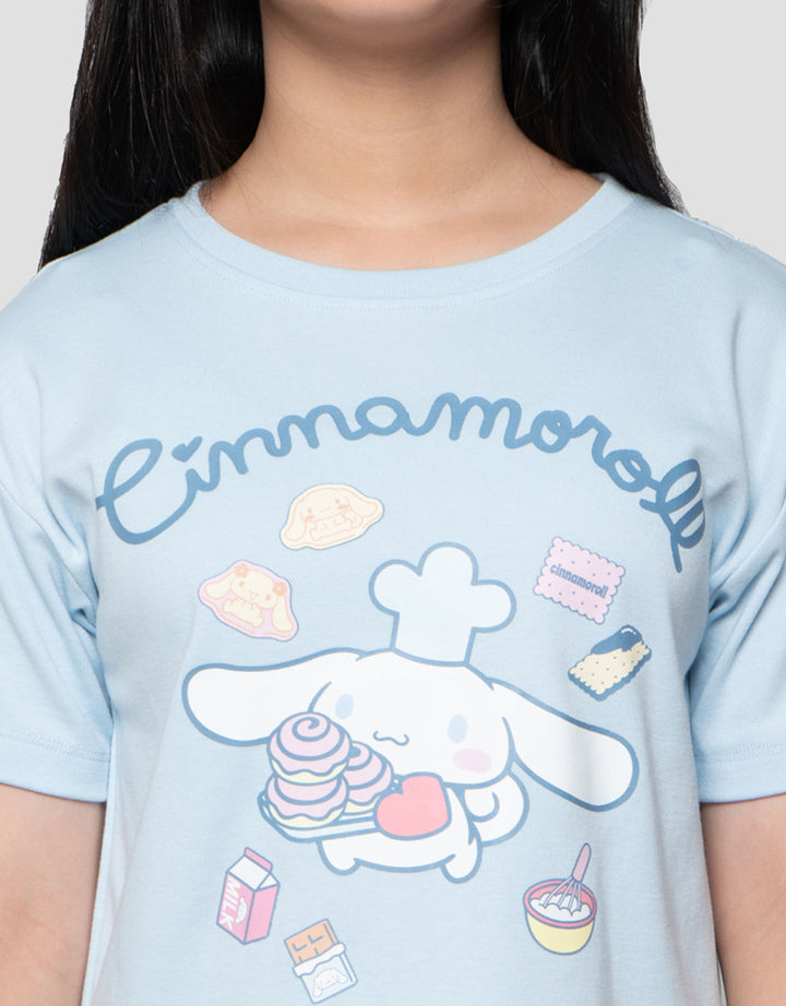 Character Cinnamoroll Snack Kaos Anak Perempuan