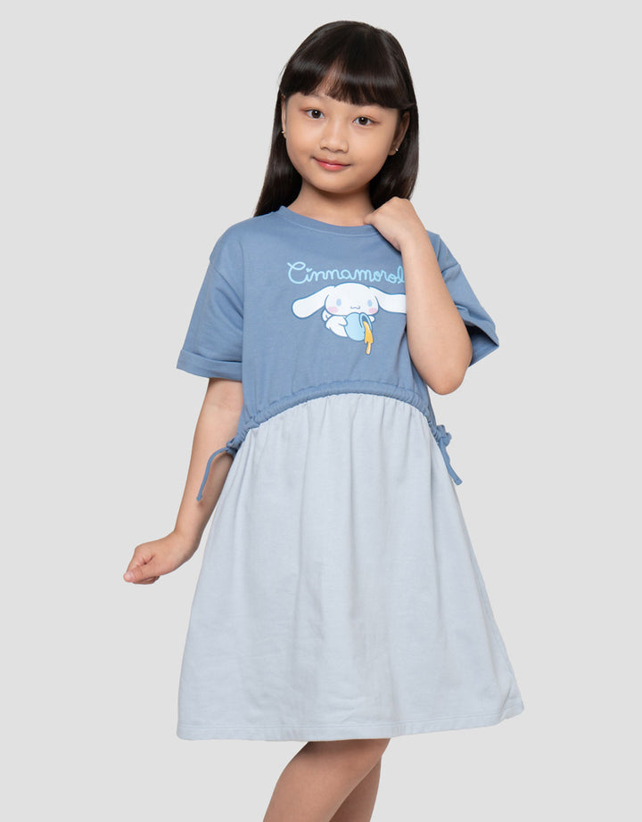 Character Serut Pgg Pita Cinnamoroll Snack Midi Dress Anak Perempuan