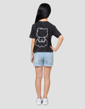 Character Hello Kitty Washed Kaos Anak Perempuan