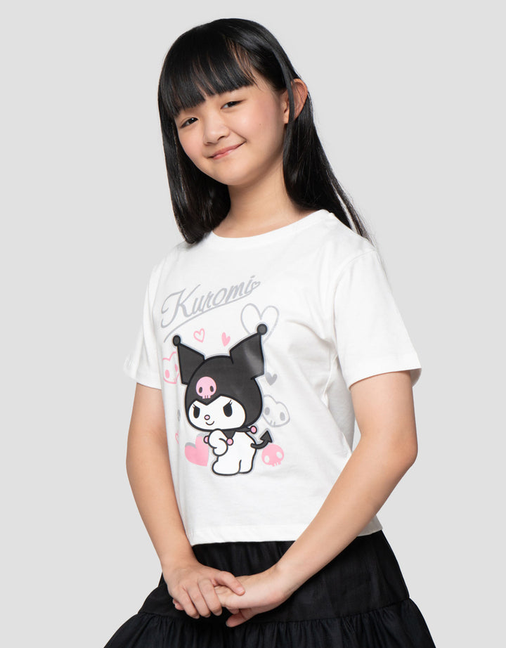 Character Kuromi Love Kaos Anak Perempuan