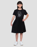 Character Kuromi Midi Dress Anak Perempuan
