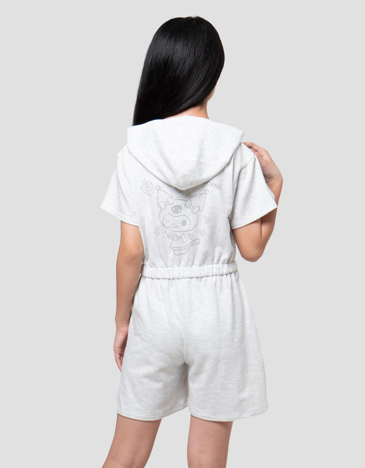 Character Kuromi Jumpsuit Hoodie Anak Perempuam