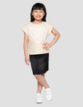 Little M With Heart Lace Kaos Anak Perempuan