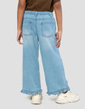 Little M 7 Per 8 Ruffle Celana Denim Anak Perempuan