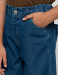 Little M 7 Per 8 Ruffle Celana Denim Anak Perempuan