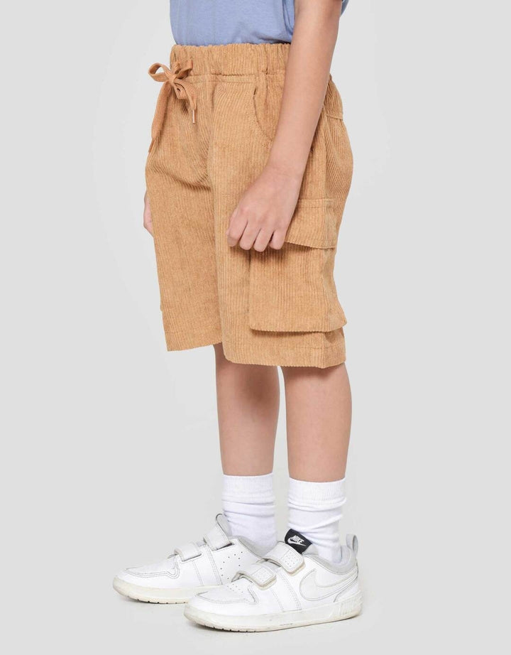 Little M Corduroy Ktg 3D Celana Pendek Anak Laki-laki