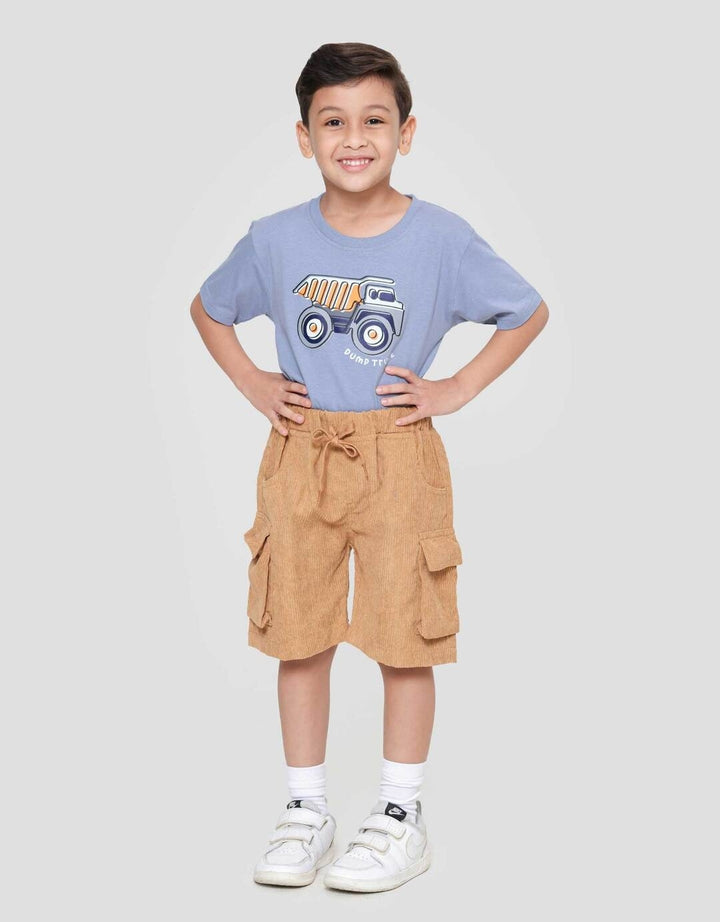 Little M Corduroy Ktg 3D Celana Pendek Anak Laki-laki