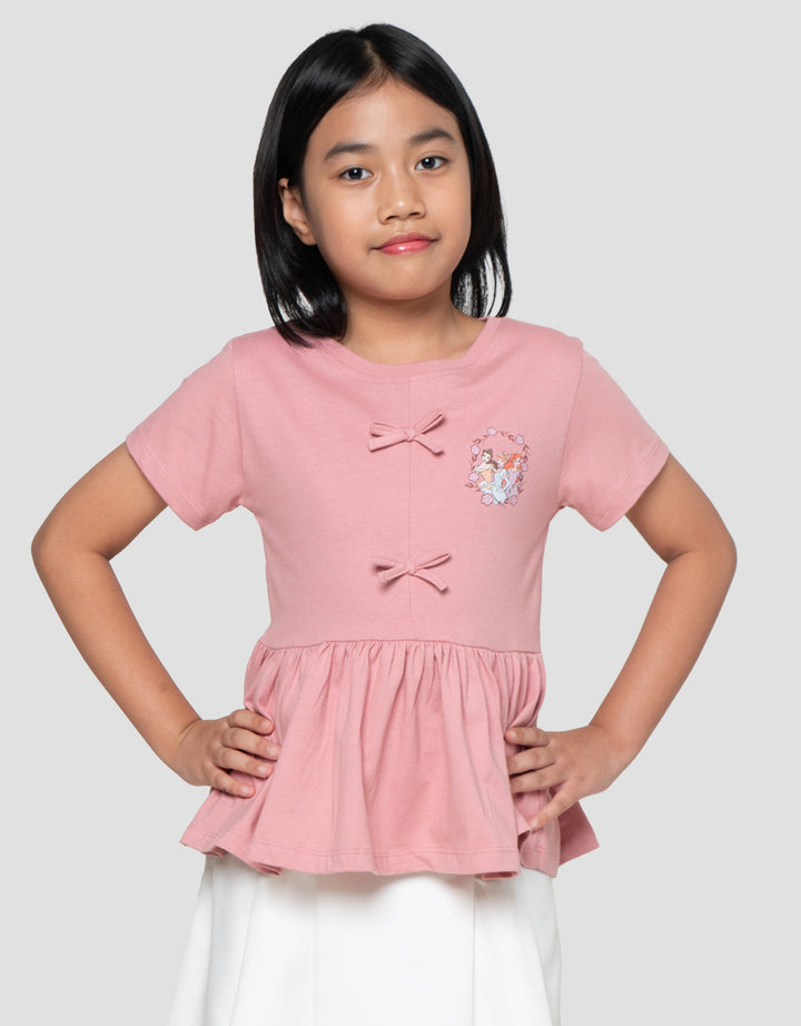 Disney Princess Peplum Kaos Anak Perempuan