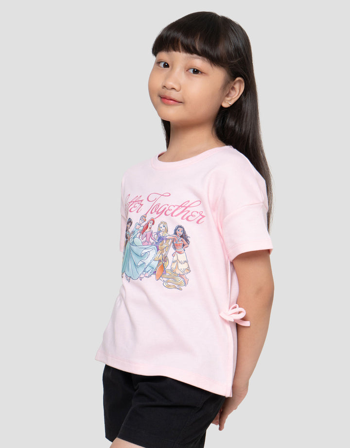 Disney Princess Pita Samping Kaos Anak Perempuan