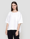 Connexion Boxy Cre Neck Blouse Wanita