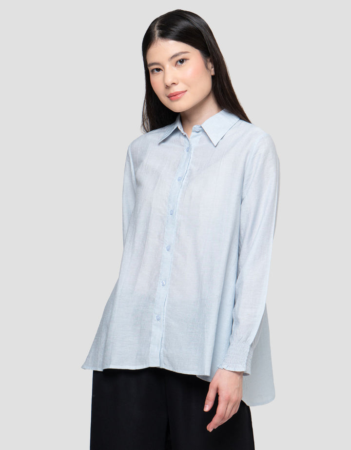 Connexion Lengan Smock Kemeja Wanita