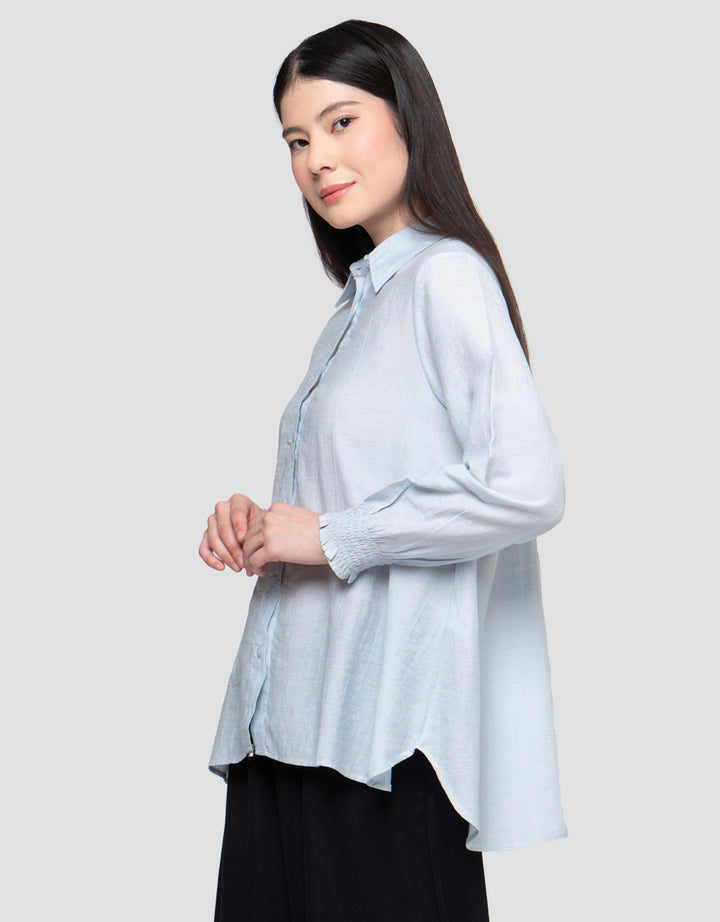 Connexion Lengan Smock Kemeja Wanita