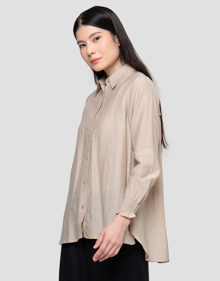 Connexion Lengan Smock Kemeja Wanita