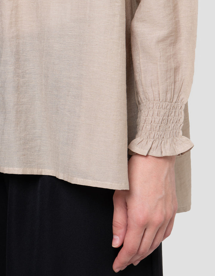 Connexion Lengan Smock Kemeja Wanita