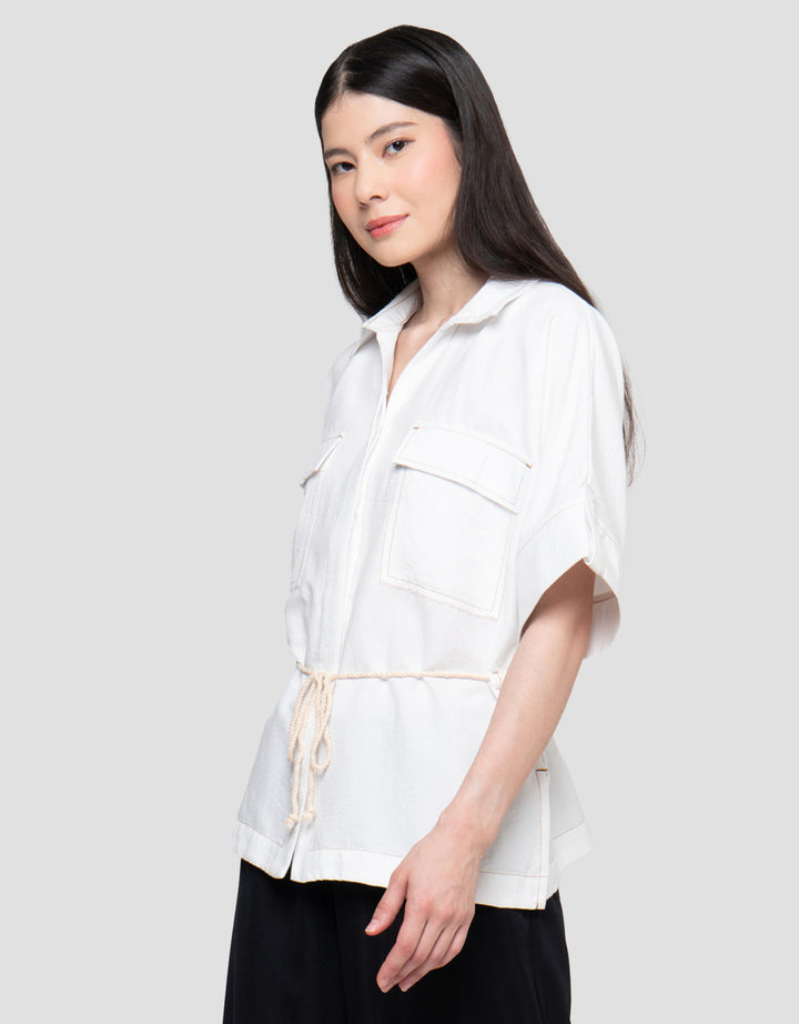 Connexion Loose With Robe Lnn Blend Kemeja Wanita