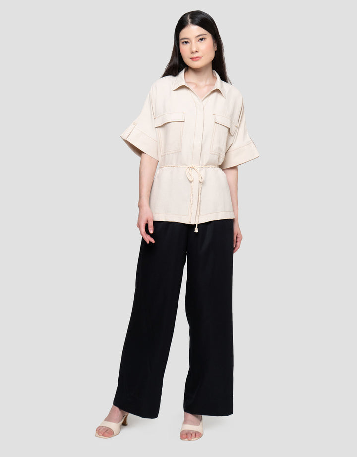 Connexion Loose With Robe Lnn Blend Kemeja Wanita