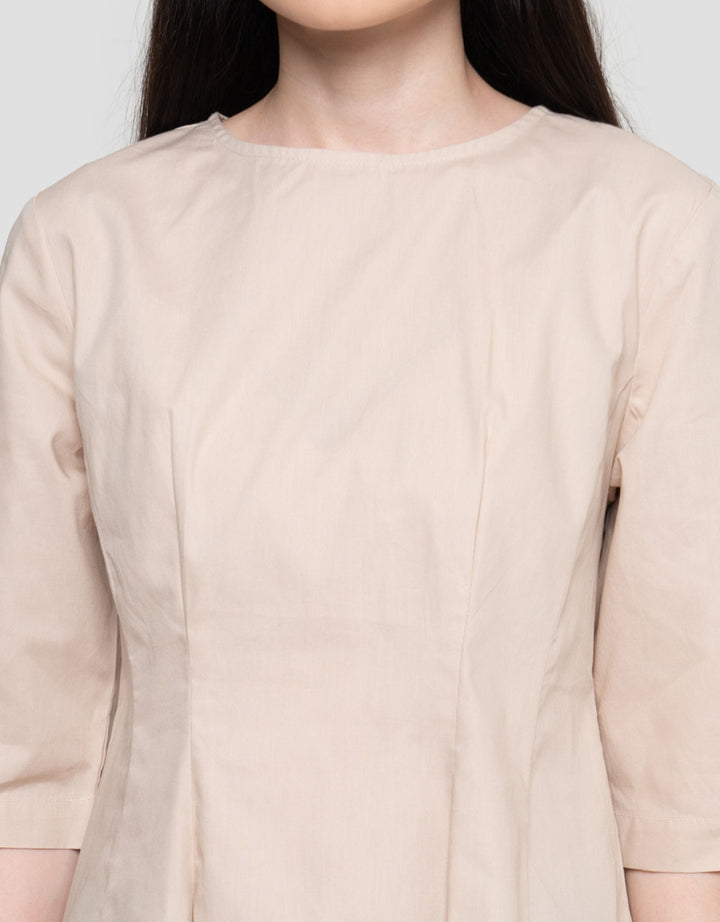 Connexion With Pleated Waist Slim Kemeja Wanita