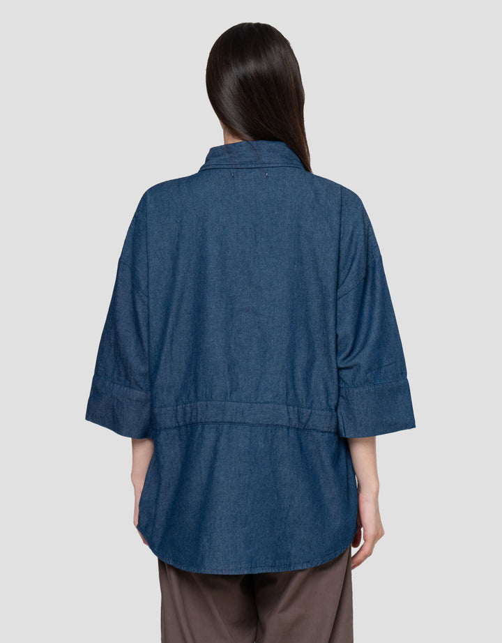 Connexion 3/4 Outer Fabric Jaket Denim Wanita