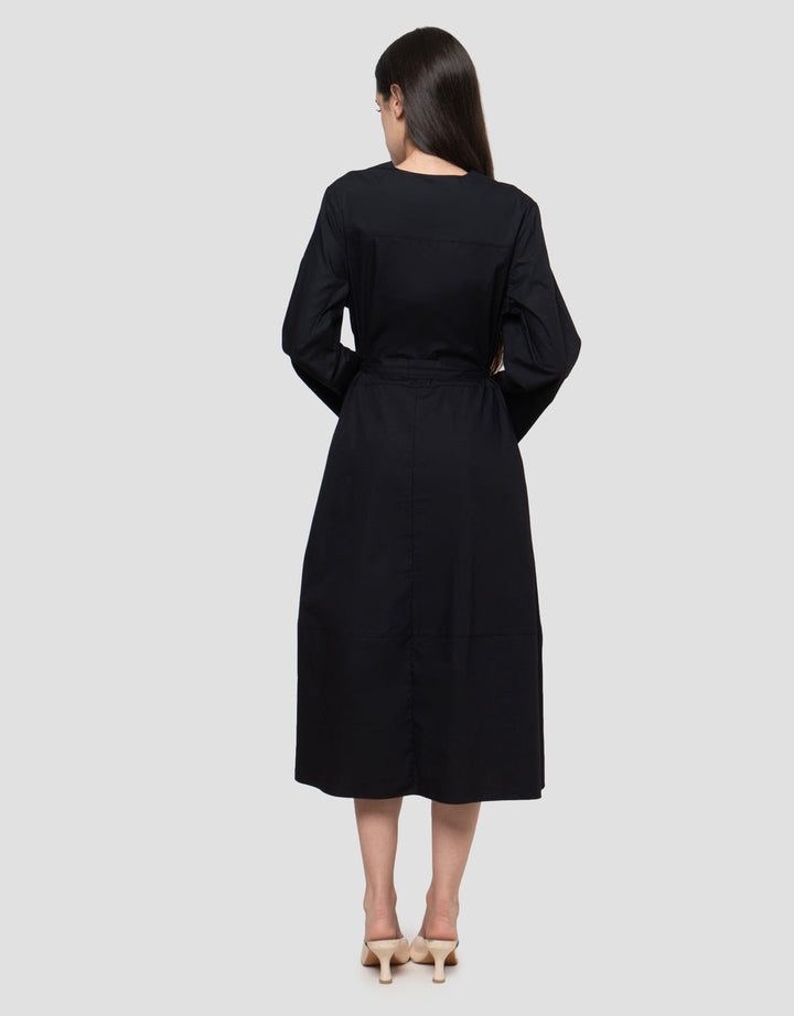 Connexion V-Neck With Bow Maxi Dress Wanita