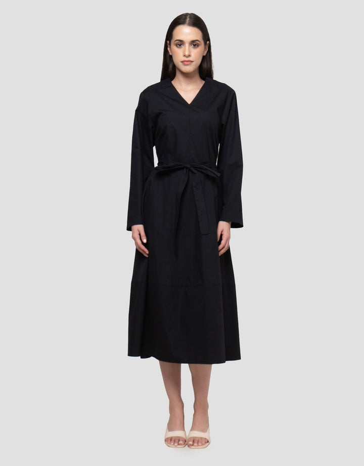 Connexion V-Neck With Bow Maxi Dress Wanita