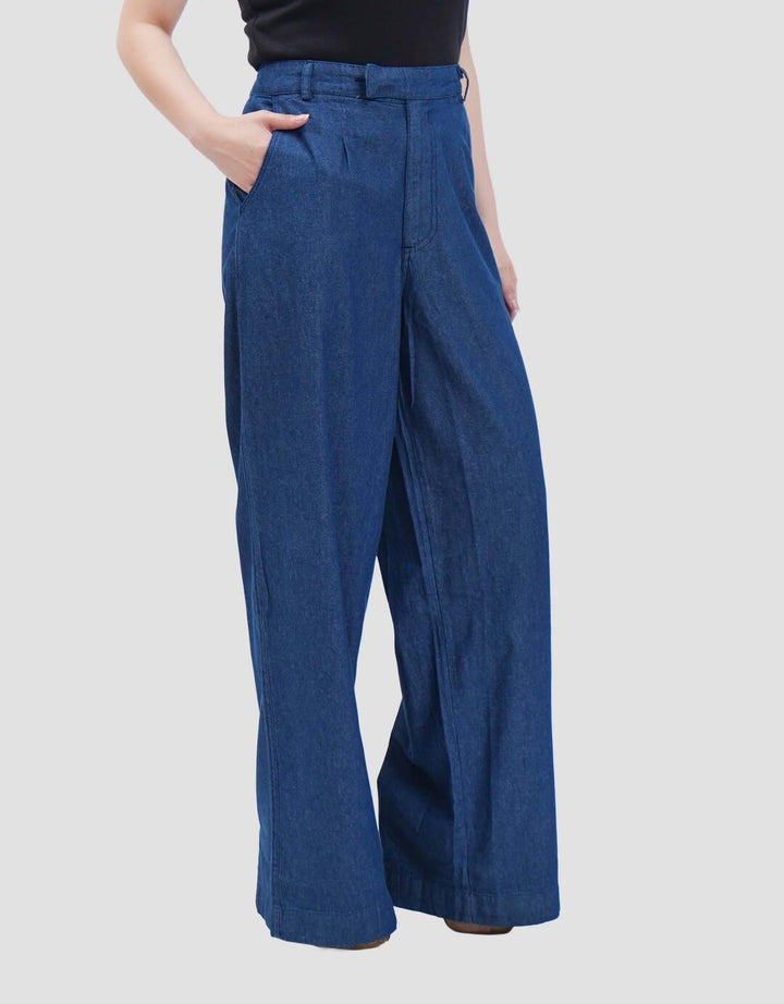 Connexion Fabric Celana Kulot Denim Wanita