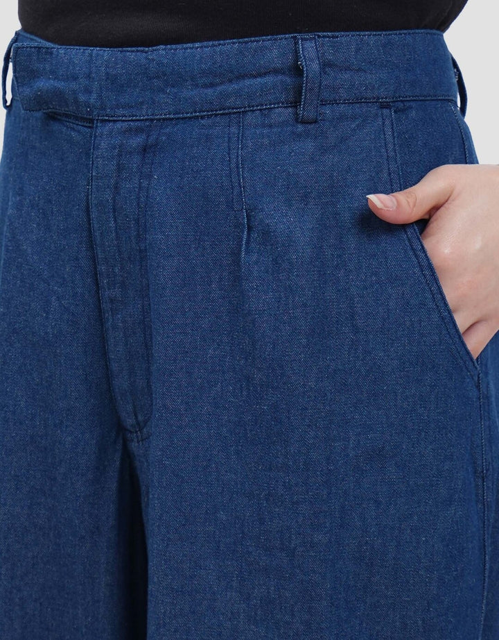 Connexion Fabric Celana Kulot Denim Wanita