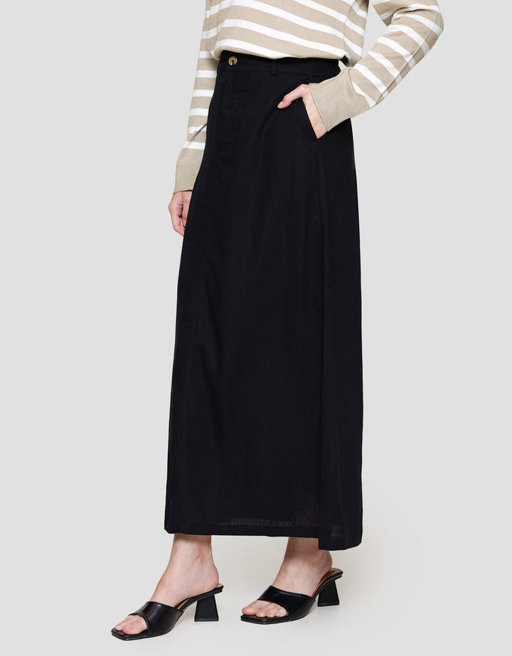 Connexion Straight W/Lining Rok Maxi Wanita