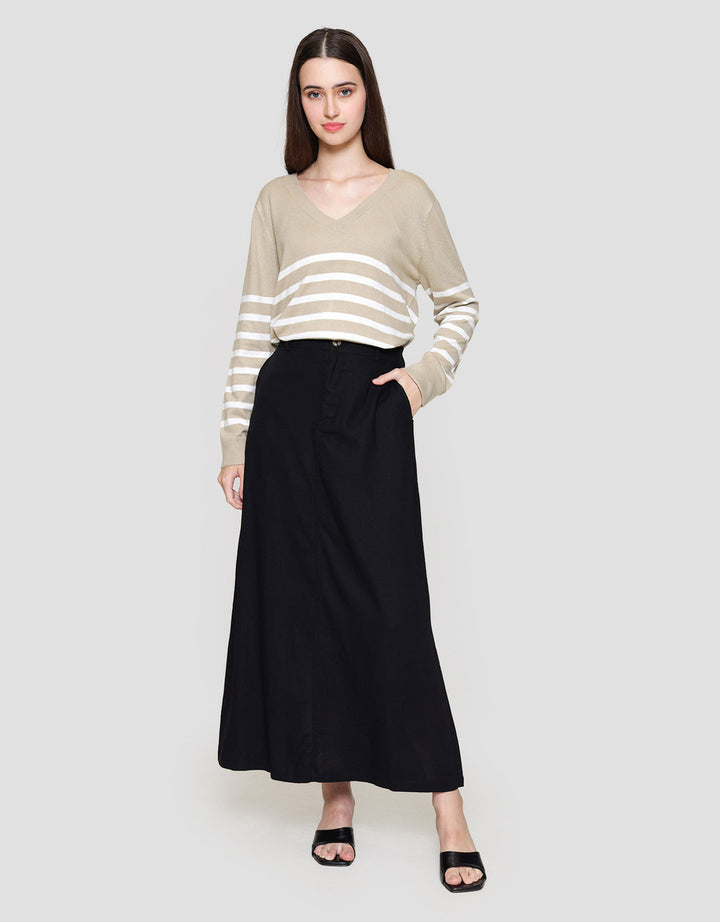 Connexion Straight W/Lining Rok Maxi Wanita