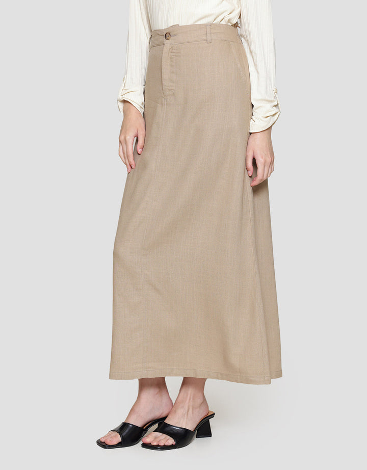 Connexion Straight W/Lining Rok Maxi Wanita