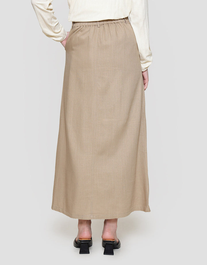 Connexion Straight W/Lining Rok Maxi Wanita