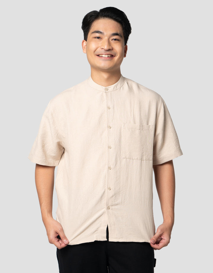 Nevada Viscose Crinckle Kemeja Koko Pria