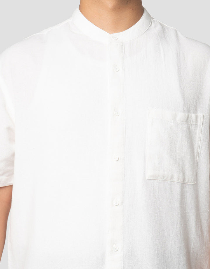 Nevada Textured Plain Kemeja Koko Pria