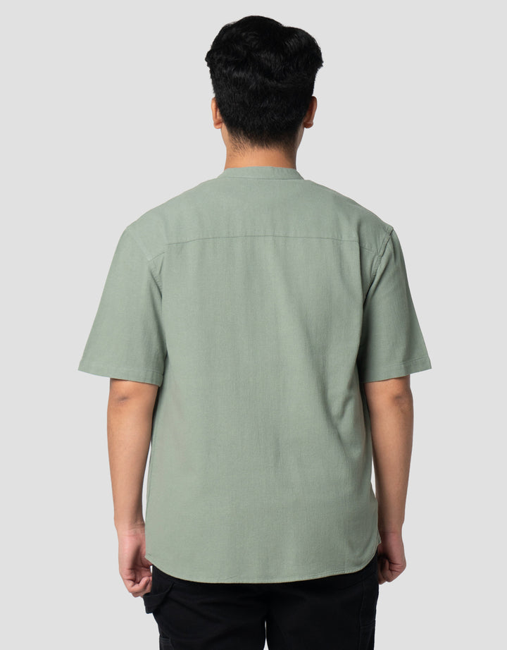 Nevada Textured Plain Kemeja Koko Pria