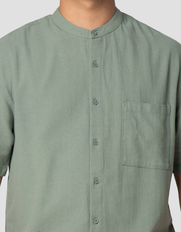 Nevada Textured Plain Kemeja Koko Pria